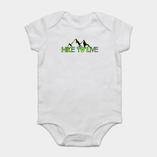 Hiking t-shirt designs Baby Bodysuit